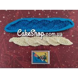 Силіконовий молд В'язана косичка 3, фото 1