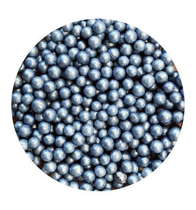 Перлини цукрові Сірі перламутрові 5 мм, 50 г