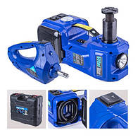 Набір 3 в 1 домкрат електрогідравлічний 2т + компресор 12В, 10А, 35л/хв + гайковерт 12В, 480Nm
