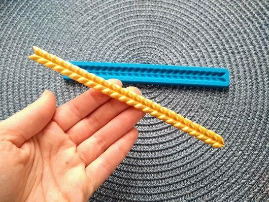 Силіконовий молд В'язана косичка, фото 1