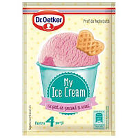 Суха суміш для приготування морозива зі смаком малини і йогурту Dr.Oetker