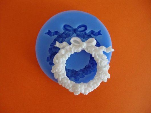 Силіконовий молд Різдвяний вінок 2, фото 1