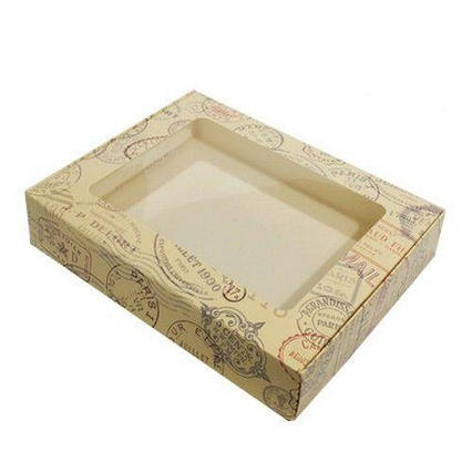 Коробка для пряників 192х148х40 мм, Печатки