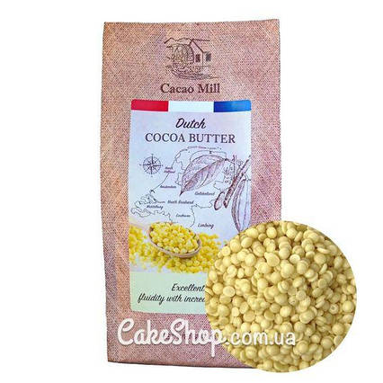 Какао-олія в дропсах дезодобрана Cacao Mill, 1 кг