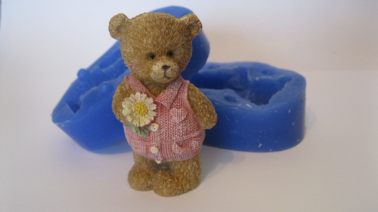 Силіконовий молд 3Д Ведмедик Тедді, фото 1