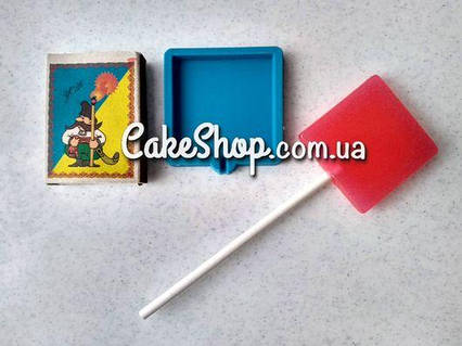 Силіконовий молд для льодяників Квадрат 5 см