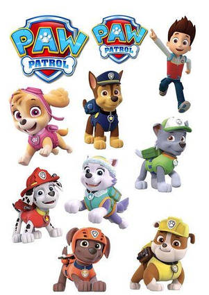Вафельна картинка Щенячий патруль 28