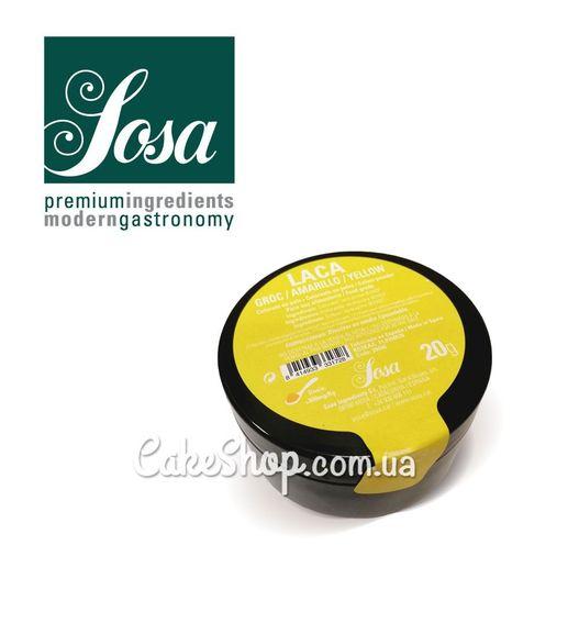 Барвник для шоколаду сухий Sosa Жовтий/Yellow, 20г