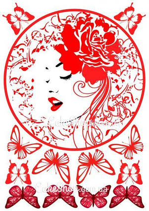 Вафельна картинка Малюнок дівчини 4