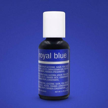 Гелевий барвник Chefmaster Liqua-Gel Royal Blue