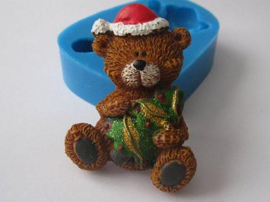 Силіконовий молд Новорічний ведмедик 2, фото 1