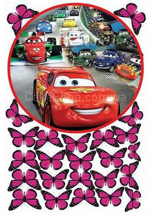 Цукрова картинка Тачки 9