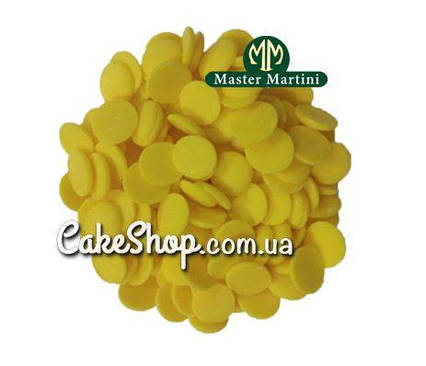 Шоколадна глазур Centramerica Master Martini жовта (лимон), 100г