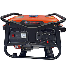 Бензиновий генератор Luotian R4500, однофазний 220 V, 50 Hz, 4000 W + баллон 15 л червоний в подарунок, фото 3