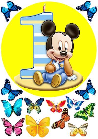 Вафельна картинка Маленький Міккі 22