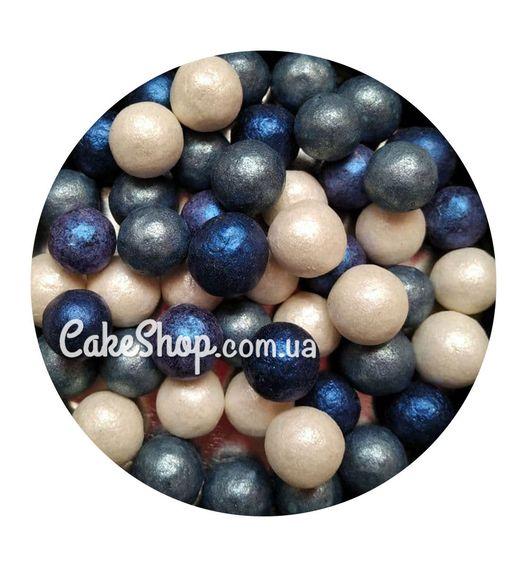 Перлини цукрові перламутрові 10 мм мікс #8, 50 г, фото 1