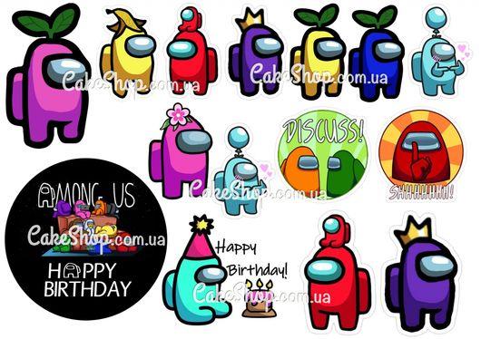 Вафельна картинка Амонг Ас 3, фото 1