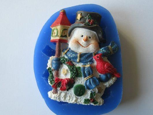 Силіконовий молд Сніговик 1, фото 1