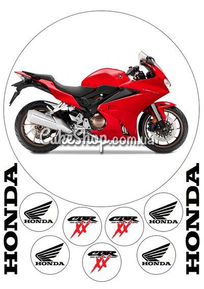 Вафельна картинка Мотоцикл HONDA
