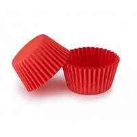 Паперові форми для цукерок і десертів 3х2, червоні 50 шт