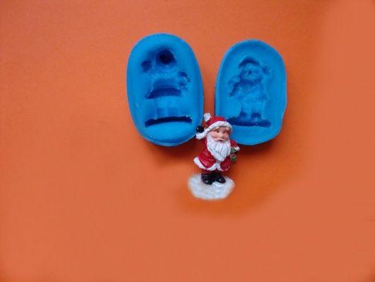 Силіконовий молд 3Д Дід Мороз міні, фото 1