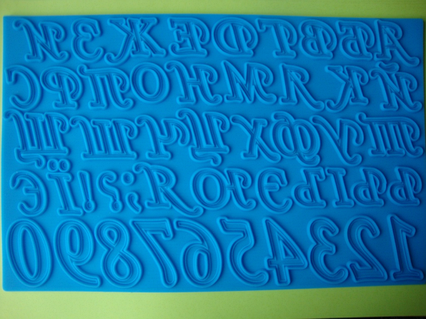 Силіконовий молд Алфавіт російсько-український з цифрами ( килимок )