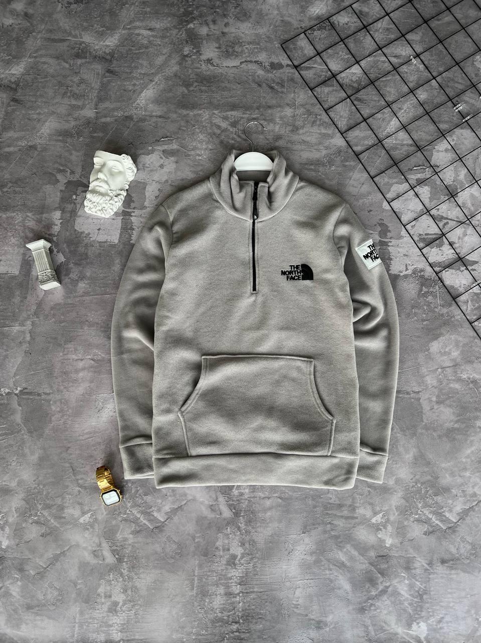 Чоловіча флісова кофта The North Face M1758 сіра S повномірний