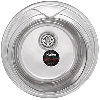 Мийка кухонна врізна з нержавіючої сталі HAIBA 510 (polish) кругла