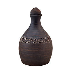 Пляшка глиняна 1л (ангоб) KR5055-3