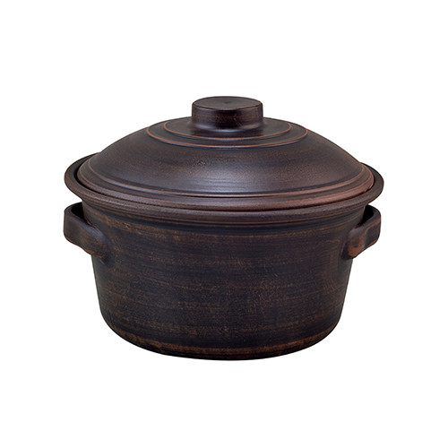 Каструля глиняна з ручками 2л (гладка) KR5039-1, фото 1