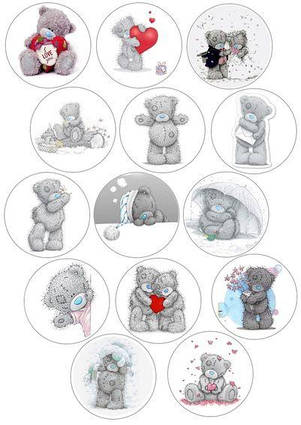 Вафельна картинка Ведмедик Тедді 3