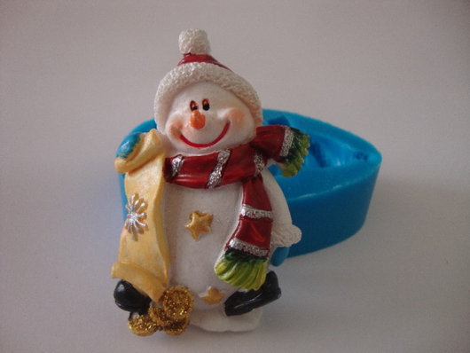 Силіконовий молд Сніговик 2, фото 1