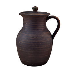 Глечик глиняний 2,5л з ручкою (гладкий) KR5150-1