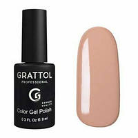 Grattol, Гель-лак Classic Collection №048, Light Beige,приглушенный бежевый без перламутра и блесто