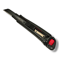 Нож металлический усиленный, 18 мм, сегментированное лезвие, нагрузка 60 кг, HAISSER (арт.23504)