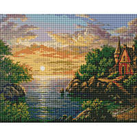 Алмазна мозаїка "Захід сонця" ©Сергій Лобач Ідейка AMO7345 40х50 см Ама