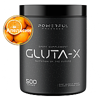 Глютамин для спорта в порошке Powerful Progress Gluta Х 500 g L-Glutamine со вкусом апельсина