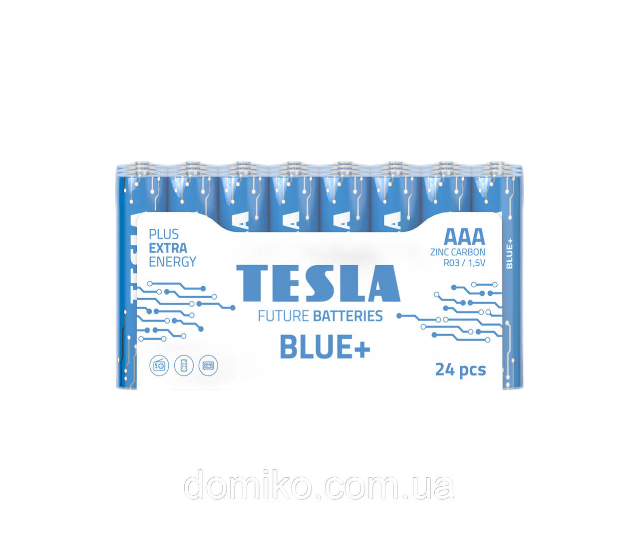 Батарейки Tesla  AAА BLUE+ R03 / 1,5V / BLISTER FOIL 24 шт.