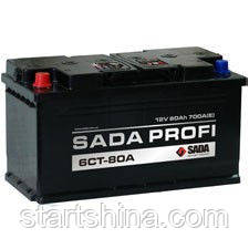 Акумулятор SADA Profi 6CT-80Аз SP (Левий +)