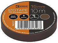 Изолента EMOS PVC 15/10 BROWN