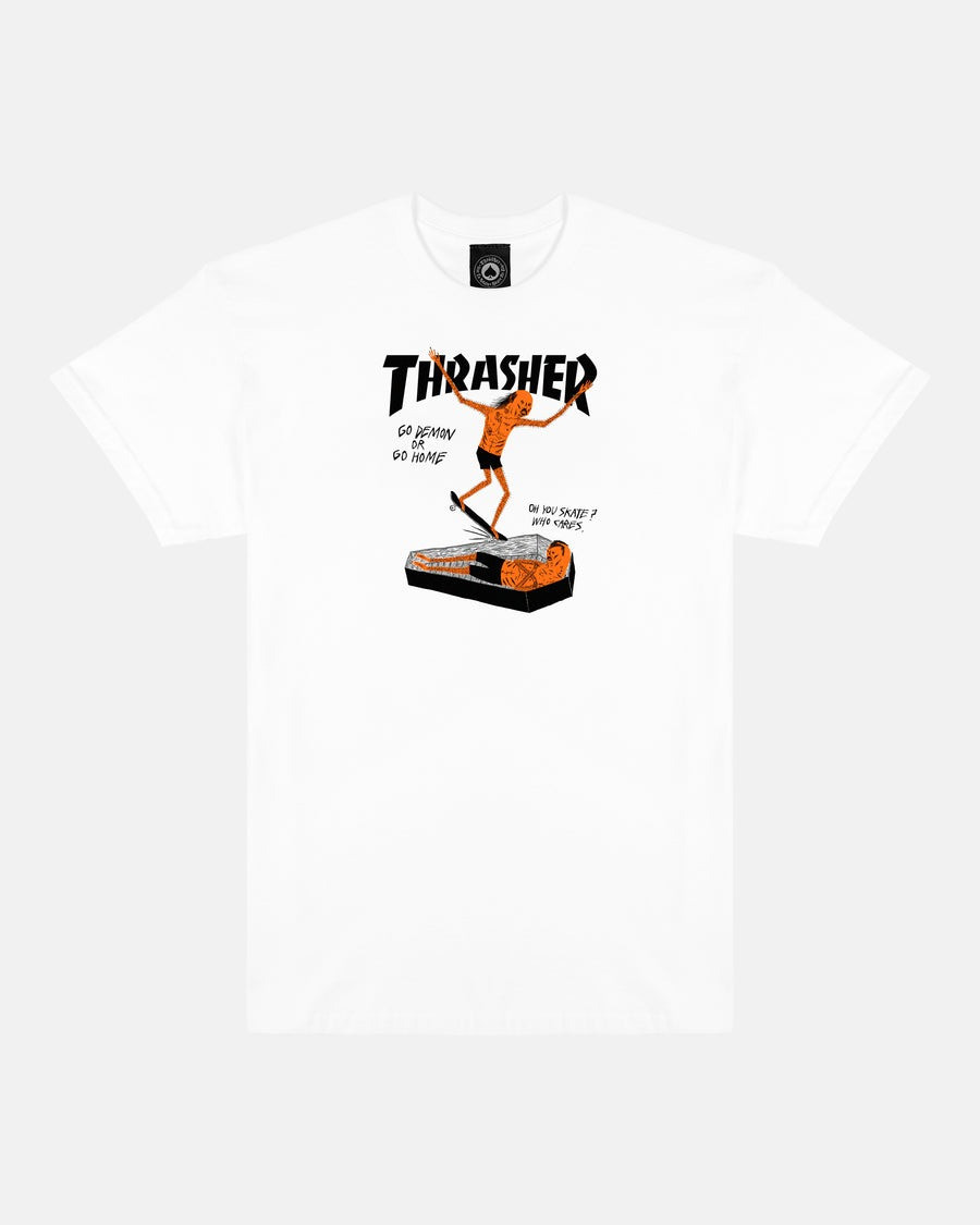 Футболка біла LOYS Thrasher COFFIN XS
