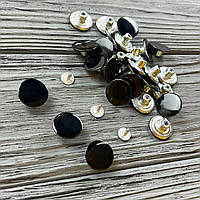 Джинсовий ґудзик 17 мм оксид (гладкий) (100 штук)