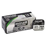 Батарейка Maxell "таблетка" SR371/920SW 1шт/уп, фото 3