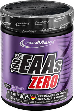 Амінокислота IronMaxx 100% EAAs Zero 500 г Лісові ягоди, фото 2