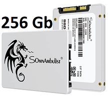Твердотільний жорсткий диск SSD 256GB SomnAmbulist 2.5" SATAIII, вінчестер SSD накопичувач 256 Гб для ноутбука та ПК
