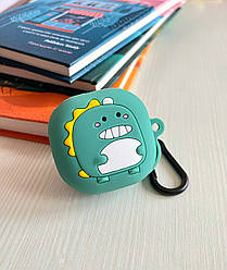 Силіконовий чохол Alitek для навушників Samsung Galaxy Buds 2 Pro / 2 / Pro / Live + карабін Динозавр