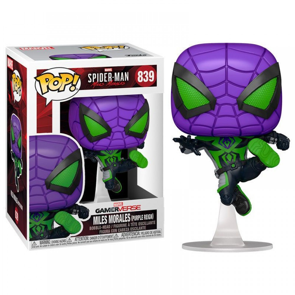 ФІГУРКА FUNKO POP SPIDER-MAN MILES MORALES GAME (PURPLE REIGN) / ФАНКО ПОП ЛЮДИНА-ПАУК МАЙЛЗ МОРАЛЕС, фото 1