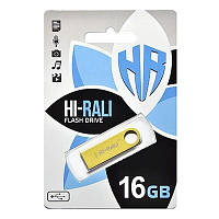 Накопичувач 16GB Hi-Rali Shuttle Gold (HI-16GBSHGD)