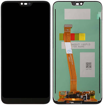Дисплей + сенсор для Huawei Honor 10 Black (з відбитком) HC, фото 1