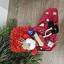 Чобіток носок Різдвяний ручна робота, фото 9